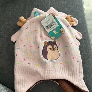 NWT Kids squishmallows Pink winter set